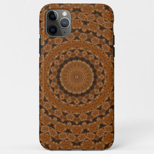 Capa Para iPhone 11 Pro Max Brown Mandala Wheel...