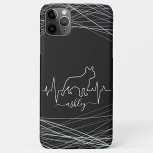 Capa Para iPhone 11 Pro Max Bulldog Francês é Amor de Cachorro Minimal Legal B