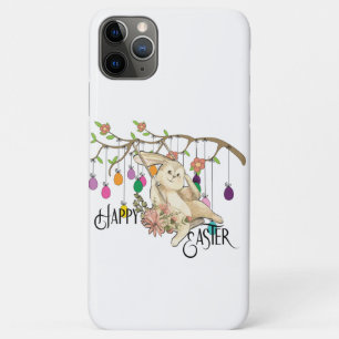 Capa Para iPhone 11 Pro Max Bunny comemora o dia da Páscoa