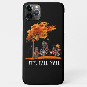 Capa Para iPhone 11 Pro Max Cachorro Chocolate Labrador É outono Y'all