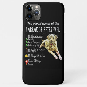 Capa Para iPhone 11 Pro Max Cachorro O Orgulhoso Proprietário Do Labrador Re
