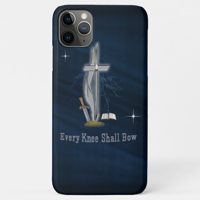 Capa Para iPhone 11 Pro Max Cada joelho deve arco (Verso)