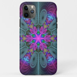 Capa Para iPhone 11 Pro Max Caleidoscópio de Arte Fractal de Greve Colorida Ma