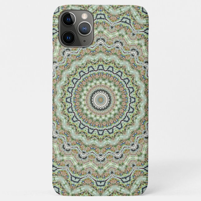 Capa Para iPhone 11 Pro Max Caleidoscópio verde (Verso)