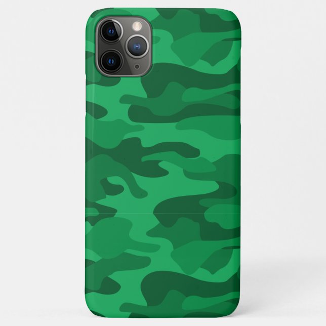 Capa Para iPhone 11 Pro Max Camo verde-branco espanhol (Verso)