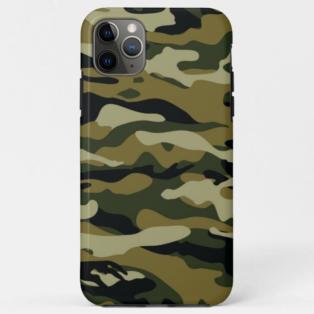 Capa Para iPhone 11 Pro Max Camuflagem (Verso)