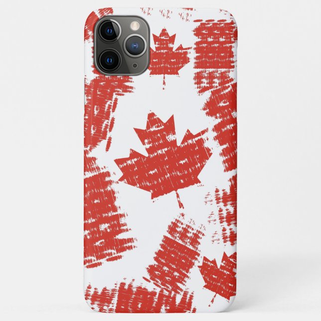 Capa Para iPhone 11 Pro Max CANADA flag sun reflections stroke by Masanser (Verso)