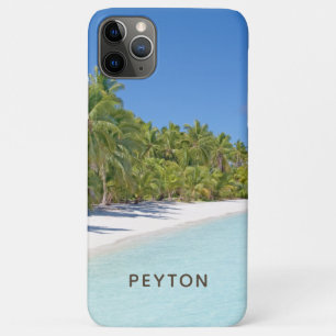 Capa Para iPhone 11 Pro Max Capa de iPhone Case-Mate Praia Tropical com Palmei