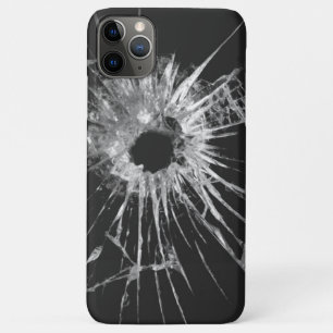 Capa Para iPhone 11 Pro Max Capa de iPhone - Furo de Bala no Vidro