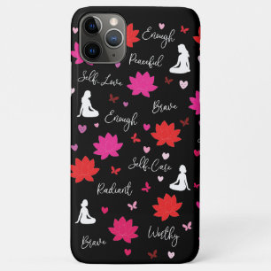 Capa Para iPhone 11 Pro Max Capa para iPhone 16 Pro Max com Palavras de Afirma