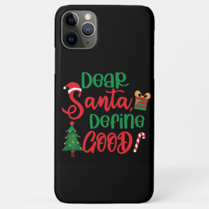 Capa Para iPhone 11 Pro Max Caros Papais noeis definem um bom Natal engraçado