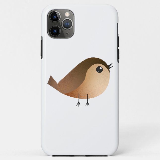 Capa Para iPhone 11 Pro Max Cartografia de Pássaro Sparrow (Verso)