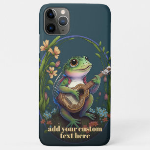 Capa Para iPhone 11 Pro Max Casa de Campo de Flores Silvestres Personalizada c