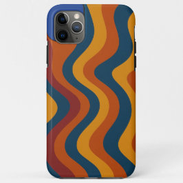 Capa Para iPhone 11 Pro Max Cascata de ondas Abstrato coloridas