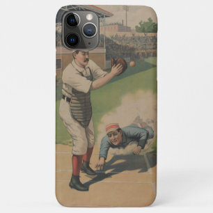 Capa Para iPhone 11 Pro Max Caso do iPhone 5 do basebol do vintage