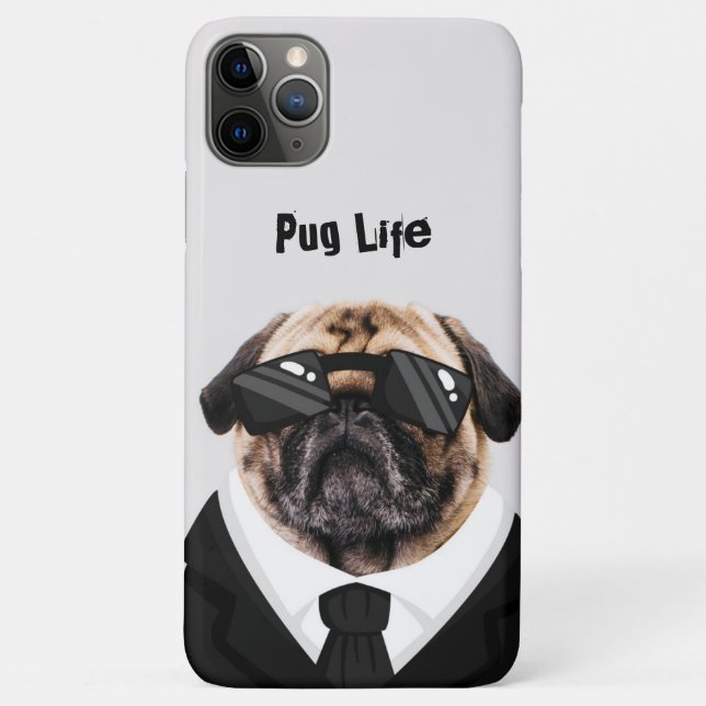 Capa Para iPhone 11 Pro Max Caso máximo do Pug Life iPhone 11 Pro (Verso)