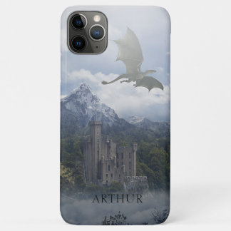Capa Para iPhone 11 Pro Max Castelo Medieval Com Dragão - Personalizado
