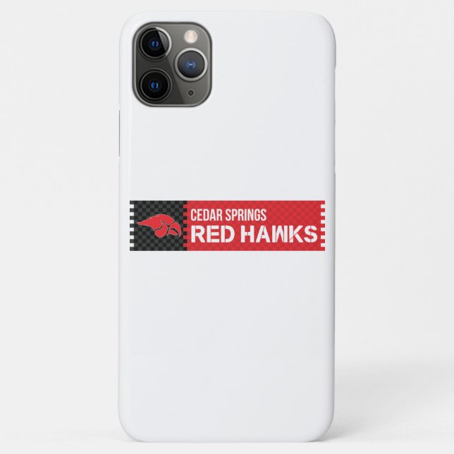 Capa Para iPhone 11 Pro Max Cedar Primavera Red Hawks (Verso)