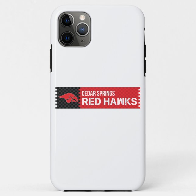 Capa Para iPhone 11 Pro Max Cedar Primavera Red Hawks (Verso)