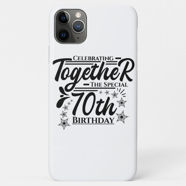 Capa Para iPhone 11 Pro Max celebrating the 70th birthday (Verso)