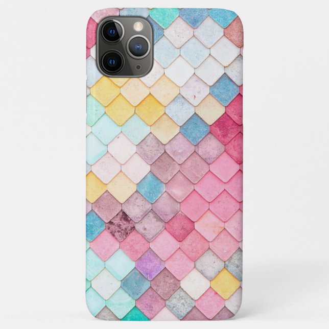 Capa Para iPhone 11 Pro Max Chic Modern Pastels Design (Verso)