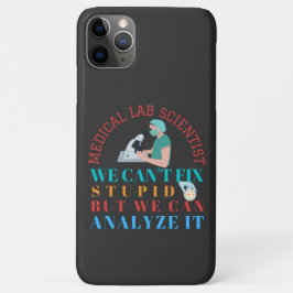 CAPA PARA iPhone 11 PRO MAX CIENTISTA DO LABORATÓRIO MÉDICO NÃO CONSEGUE CONSE