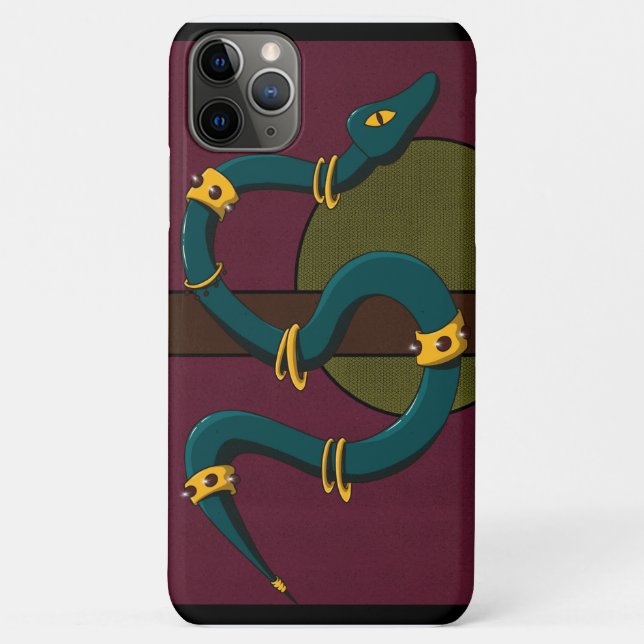 Capa Para iPhone 11 Pro Max Cobra Sticker Carré (Verso)