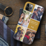 Capa Para iPhone 11 Pro Max Colagem de Fotografias Múltiplas Personalizada de<br><div class="desc">Capa de telefone personalizada para iphone 11 pro max e muitos outros modelos. O design apresenta uma colagem personalizada de fotos com 4 de suas fotos favoritas, seu nome e o texto "Todo dia é um dia feliz". O modelo de foto está configurado pronto para que você adicione suas fotos,...</div>
