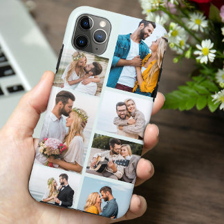 Capa Para iPhone 11 Pro Max Colagem de Fotos 7 Trendy Seafoam