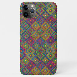 Capa Para iPhone 11 Pro Max Colorful phone case with intricate geometric 