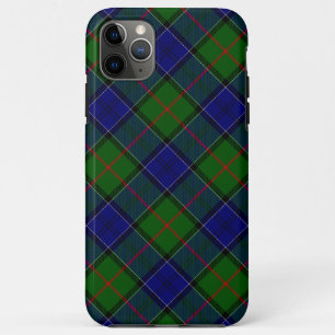 Capa Para iPhone 11 Pro Max Colquhoun tartan xadrez verde azul