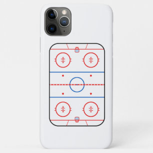 Capa Para iPhone 11 Pro Max Companheiro de Jogos de Hóquei em Diagrama de Gelo