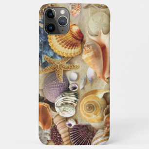 Capa Para iPhone 11 Pro Max Conchas marítimas na praia