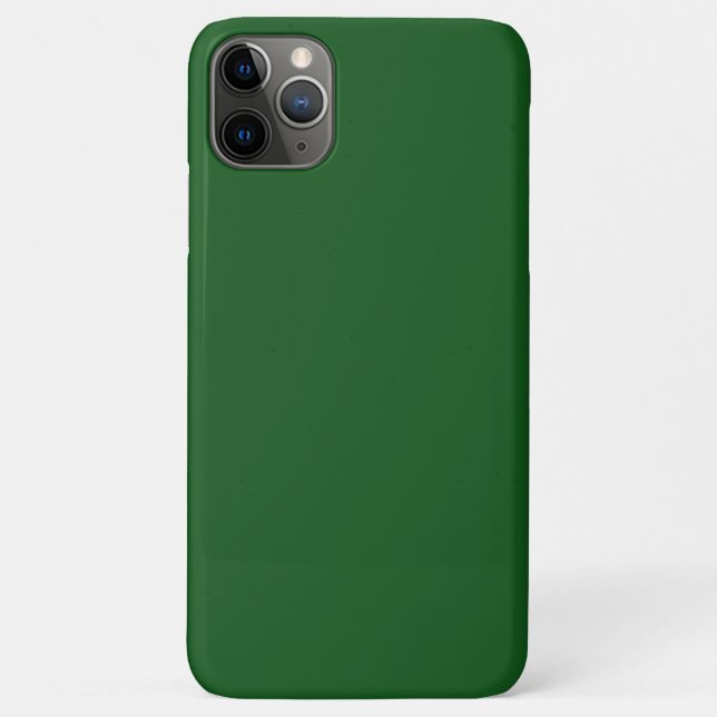 Capa Para iPhone 11 Pro Max Coníferas sólida verde (Verso)