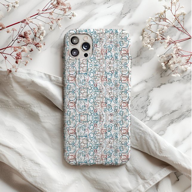 Capa Para iPhone 11 Pro Max Conjuntor - círculos, retângulos e quadrados (Criador carregado)