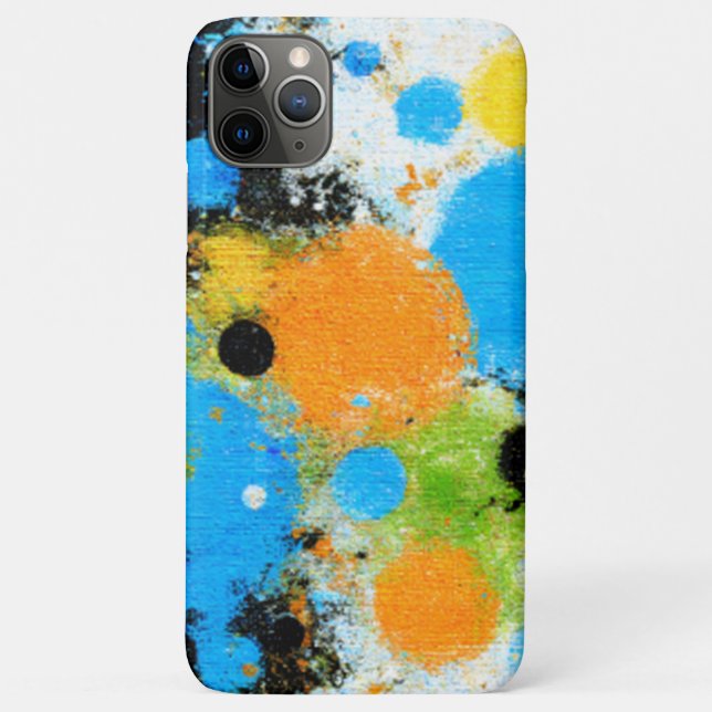 Capa Para iPhone 11 Pro Max Cosmic Chromatic Splatter: Abstract Orbit (Verso)