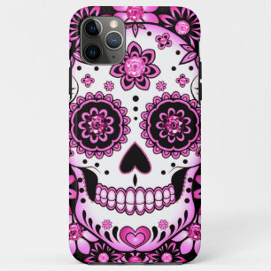 Capa Para iPhone 11 Pro Max Crânio De Açúcar Roxo