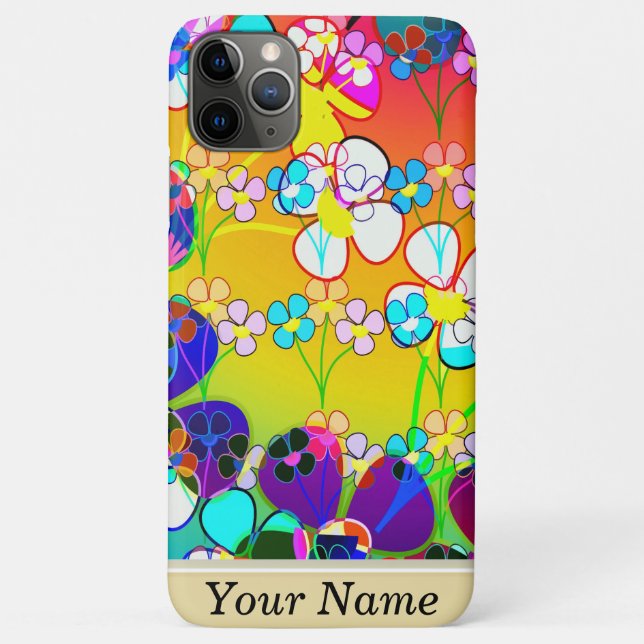 Capa Para iPhone 11 Pro Max Crianças Coloridas (Verso)