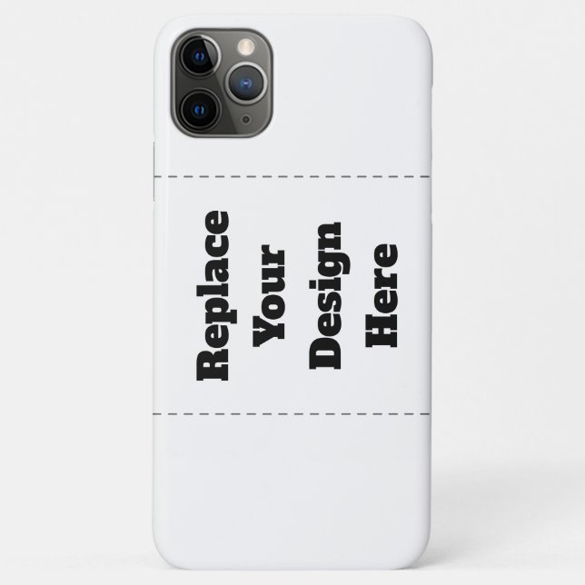 Capa Para iPhone 11 Pro Max Crie seu próprio branco (Verso)