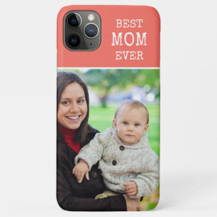 Capa Para iPhone 11 Pro Max Crie Sua Própria Melhor Mãe Já Fotografou Coral
