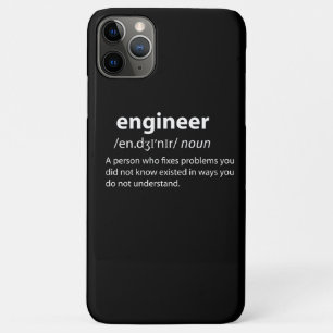 Capa Para iPhone 11 Pro Max Definição de Dicionário Funny do engenheiro