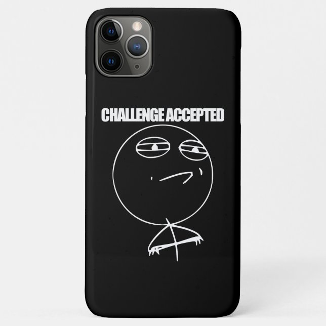 Capa Para iPhone 11 Pro Max Desafio aceitado (Verso)