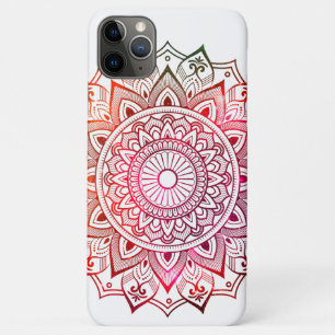 Capa Para iPhone 11 Pro Max Desenho de Mandala Colorido