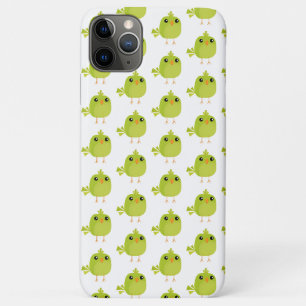 Capa Para iPhone 11 Pro Max Desenho de Pássaro Verde
