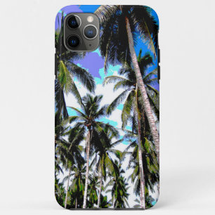 Capa Para iPhone 11 Pro Max Design de Palmeiras Tropicais