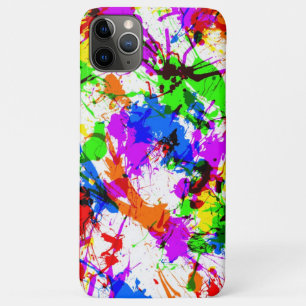 Capa Para iPhone 11 Pro Max Design de pintura colorida e branca