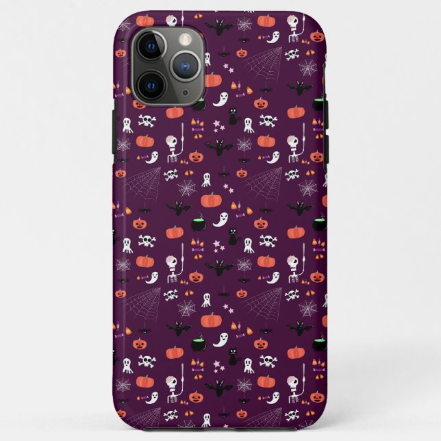 Capa Para iPhone 11 Pro Max Dia das Bruxas (Verso)