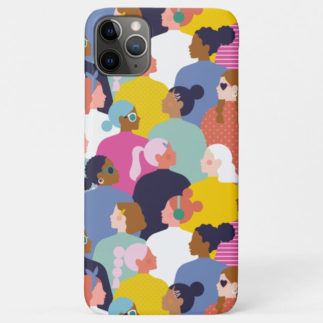 Capa Para iPhone 11 Pro Max Diversidade de mulheres - mulheres de várias raças (Verso)