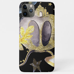 Capa Para iPhone 11 Pro Max *~* Dourado Castelo de Carruagem das Estrelas de F