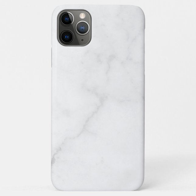 Capa Para iPhone 11 Pro Max Elegant White Marble (Verso)